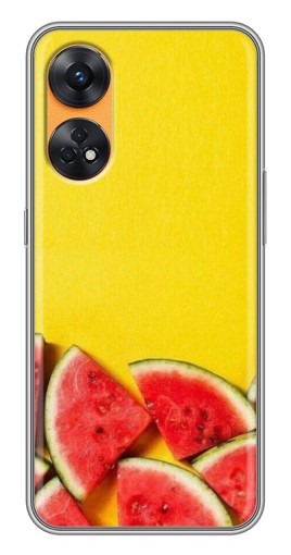 Чехол с принтом "Арбузики на желтом" для Oppo Reno 8T