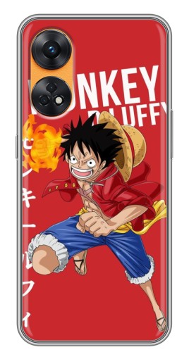 Силиконовый чехол с изображением "Атакующий D Luffy" для Oppo Reno 8T