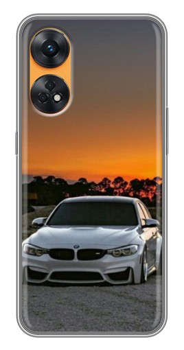 Чехол с картинкой "BMW белая" для Oppo Reno 8T