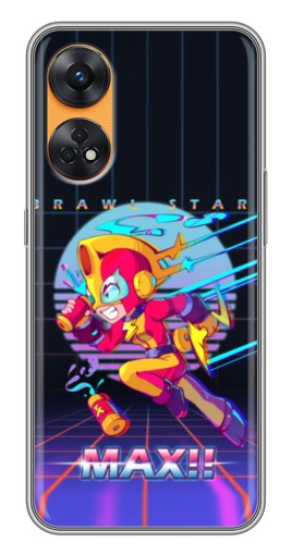 Силиконовый чехол с изображением "Brawl MAX" для Oppo Reno 8T