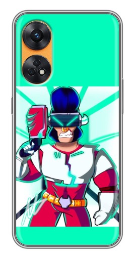 Чехол с принтом "Булл в очках" для Oppo Reno 8T