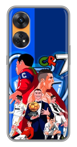 Силиконовый чехол с изображением "CR7" для Oppo Reno 8T