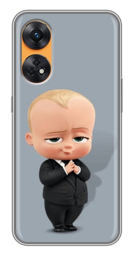 Силиконовый чехол с изображением "Деловой ребенок" для Oppo Reno 8T