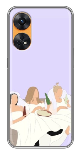 Силиконовый чехол с изображением "Девушки Друзья" для Oppo Reno 8T
