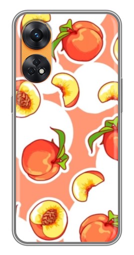 Чехол с печатью "Дольки персиков" для Oppo Reno 8T