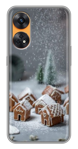 Силиконовый чехол с изображением "Домики из пряников" для Oppo Reno 8T