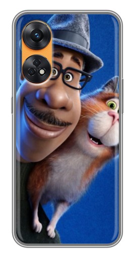 Силиконовый чехол с изображением "Джо и кот" для Oppo Reno 8T