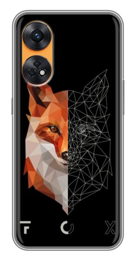 Силиконовый чехол с изображением "Fox" для Oppo Reno 8T