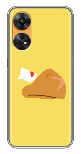 Силиконовый чехол с изображением "Gold Crow" для Oppo Reno 8T
