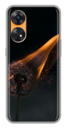 Чехол с печатью "Горящий одуванчик" для Oppo Reno 8T