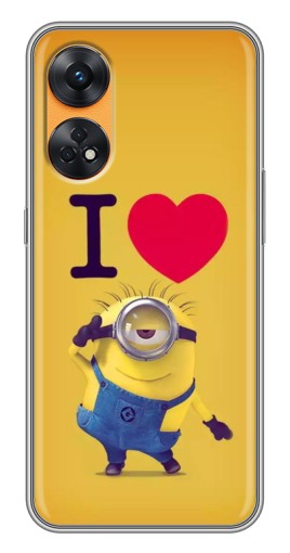 Чехол с картинкой "I Love Minion" для Oppo Reno 8T