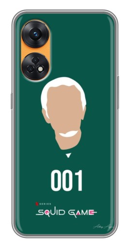 Силиконовый чехол с изображением "Игрок 001" для Oppo Reno 8T