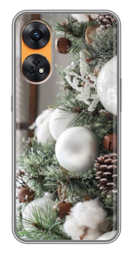 Чехол с принтом "Игрушки на елке" для Oppo Reno 8T