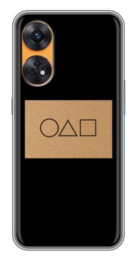 Силиконовый чехол с изображением "Карточка Кальмара" для Oppo Reno 8T