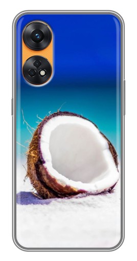 Чехол с печатью "Кокос на пляже" для Oppo Reno 8T