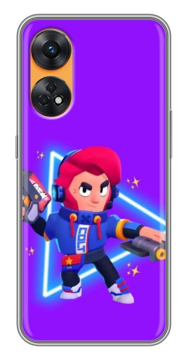 Силиконовый чехол с изображением "Кольт в наушниках" для Oppo Reno 8T