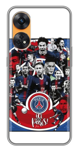 Чехол с принтом "Команда PSG" для Oppo Reno 8T