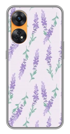 Чехол с картинкой "Лавандовый фон " для Oppo Reno 8T