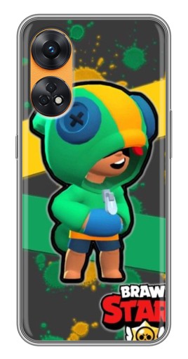 Силиконовый чехол с изображением "Leon Brawl Stars" для Oppo Reno 8T