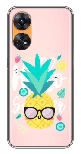 Чехол с печатью "Летний ананас" для Oppo Reno 8T
