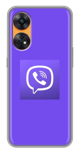 Чехол с картинкой "Лого Viber" для Oppo Reno 8T