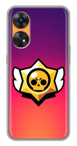 Силиконовый чехол с изображением "Логотип Brawl Stars" для Oppo Reno 8T