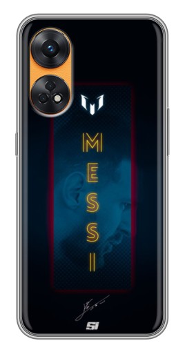 Силиконовый чехол с изображением "Логотип Месси" для Oppo Reno 8T