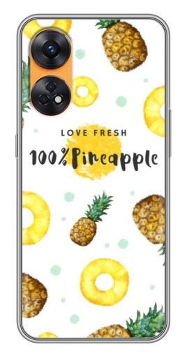 Чехол с принтом "Любовь к ананасам" для Oppo Reno 8T