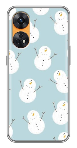 Силиконовый чехол с изображением "Маленькие снеговики" для Oppo Reno 8T