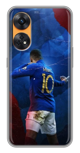 Чехол с картинкой "Мбаппе в Франции" для Oppo Reno 8T