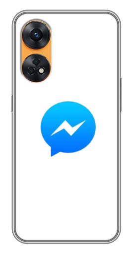 Чехол с картинкой "messenger logo" для Oppo Reno 8T