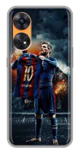 Чехол с печатью "Месси с футболкой" для Oppo Reno 8T