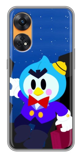 Чехол с принтом "Мистер Пи с чемоданчиком" для Oppo Reno 8T