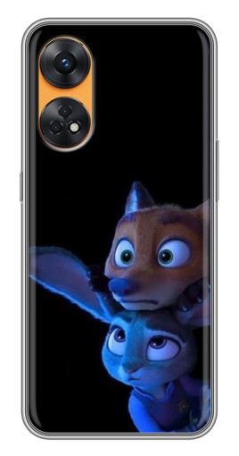 Чехол с картинкой "Ник и Джуди" для Oppo Reno 8T