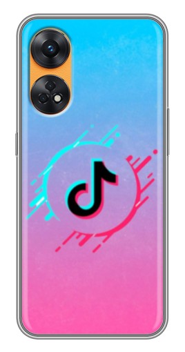 Чехол с принтом "Нота ТикТок" для Oppo Reno 8T