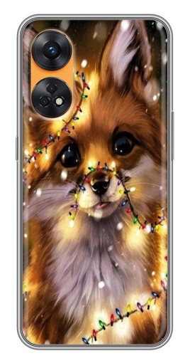 Силиконовый чехол с изображением "Новогодний лесенок" для Oppo Reno 8T
