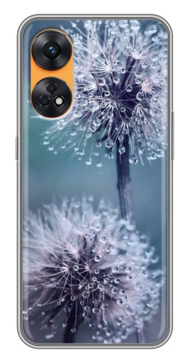 Силиконовый чехол с изображением "Одуванчик с капельками" для Oppo Reno 8T