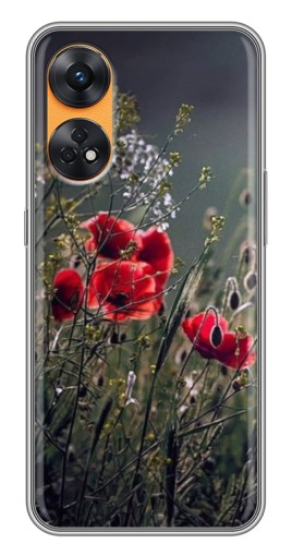 Чехол с картинкой "Поле цветов" для Oppo Reno 8T