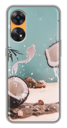 Силиконовый чехол с изображением "Половинки кокоса" для Oppo Reno 8T