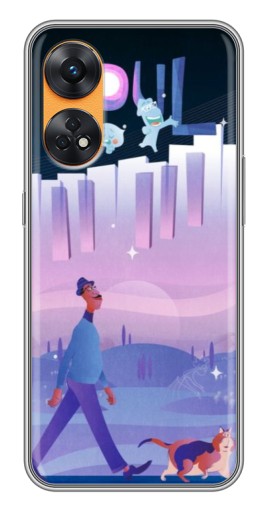 Чехол с печатью "Постер к мультику" для Oppo Reno 8T