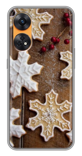 Чехол с печатью "Пряники снежинки" для Oppo Reno 8T
