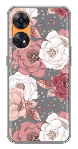 Чехол с принтом "Рисунок розы" для Oppo Reno 8T