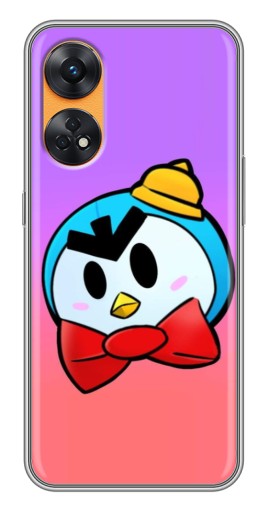 Силиконовый чехол с изображением "С бабочкой" для Oppo Reno 8T
