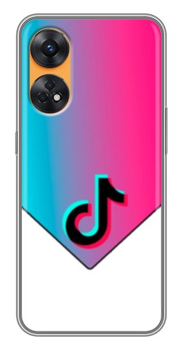 Силиконовый чехол с изображением "Tiktok Logo" для Oppo Reno 8T
