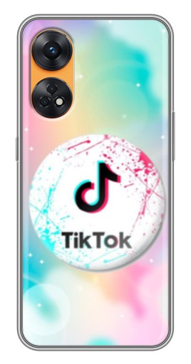Чехол с принтом "TikTok принт" для Oppo Reno 8T