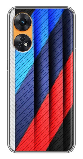 Чехол с печатью "Цвета лого БМВ" для Oppo Reno 8T