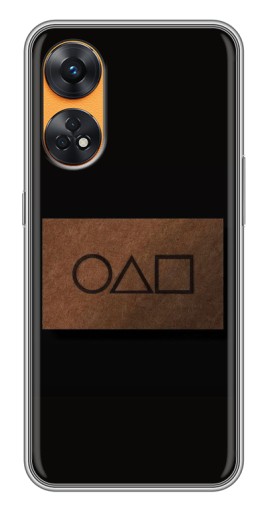 Чехол с принтом "Визитка игра в кальмара" для Oppo Reno 8T