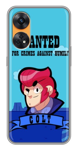 Чехол с печатью "WANTED COLT" для Oppo Reno 8T