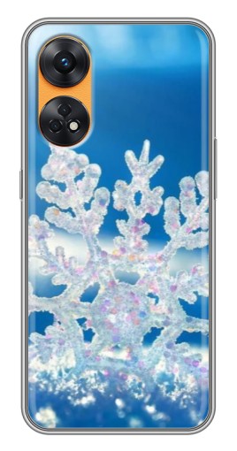 Чехол с печатью "Яркая снежинка" для Oppo Reno 8T