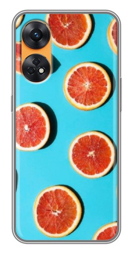 Чехол с картинкой "Яркие грейпфруты" для Oppo Reno 8T